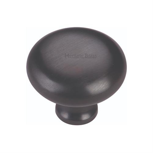 C113 38-BKMT - HERITAGE BRASS CABINET KNOB VICTORIAN ROUND DESIG
