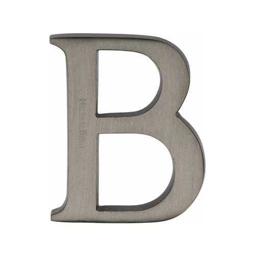 C1565 2 A-MB - HERITAGE BRASS ALPHABET A PIN FIX 51MM (2) MATT B