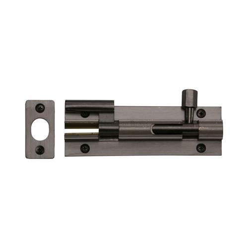 C1592 4-MB - HERITAGE BRASS DOOR BOLT NECKED 4  X 1.25 MATT BRON